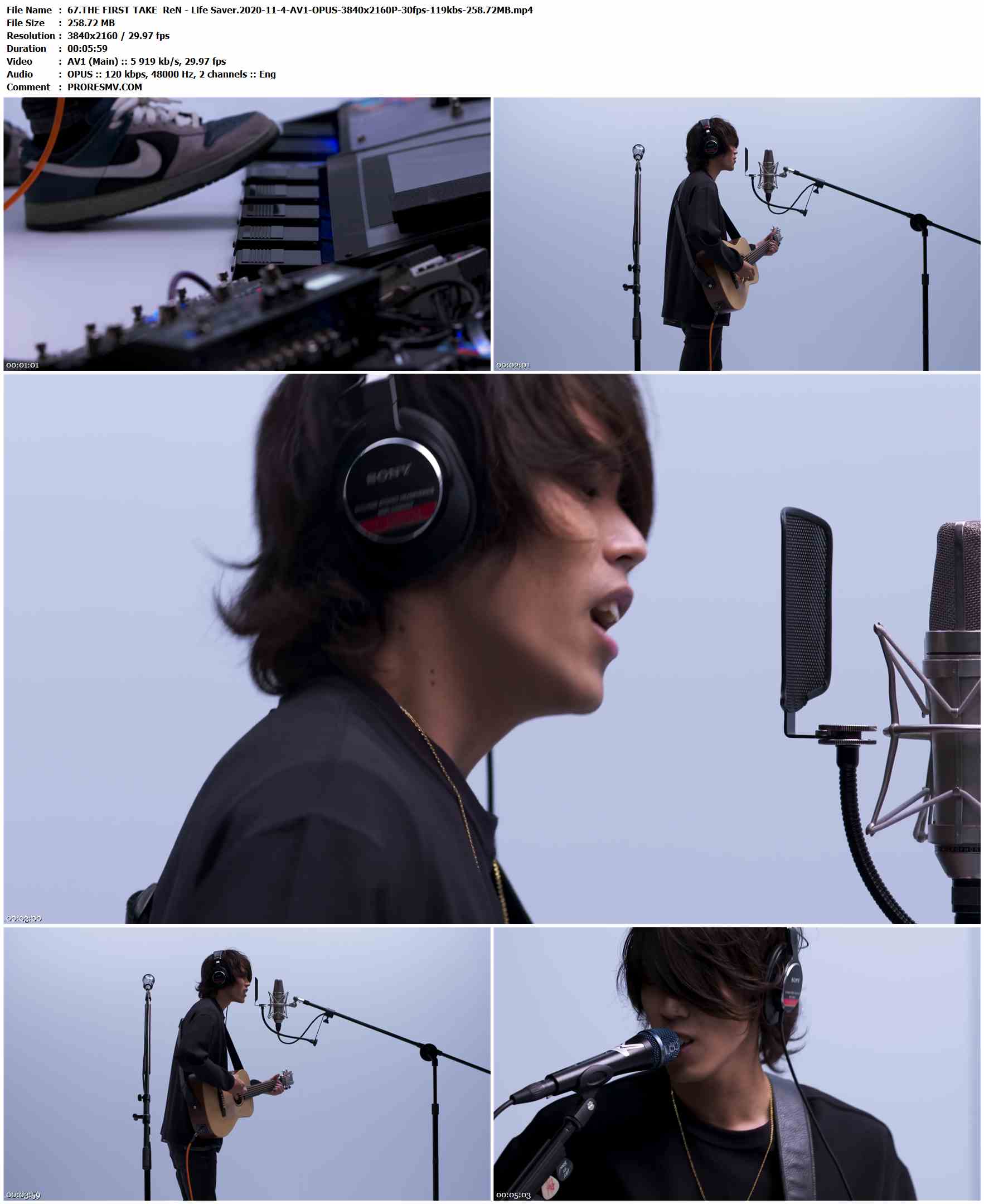 67.THE FIRST TAKE ReN - Life Saver.2020-11-4-AV1-OPUS-3840x2160P-30fps-119kbs-258.72MB官方MV_高清MV